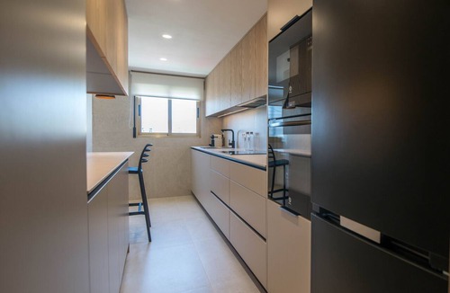 Playa de Gandia Apartment | Panoramic Seaviews throughout Condo. Luxury remodeled AIRCO- WIFI FREE. AG BERMUDAS 7A - ONLY FAMILIES