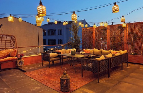 Istanbul City Center Villa | Panoramic Terrace Oasis: Stunning Sea Views and Iconic Landmarks in Balat
