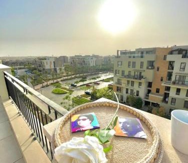 The 5th Settlement Apartment | Panoramic View Luxury 2 Beds Hotel Apart - East Town Compound - Sodic - New Cairo - Cairo