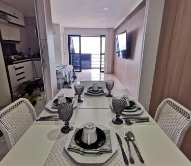 Ponta Negra Apartment | PARADISE DELUXE- Apartamento de luxo em Hotel 4 estrelas - melhor vista de ponta negra
