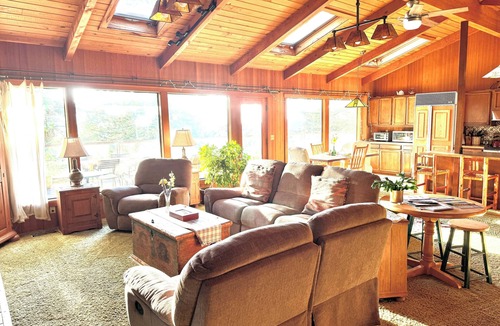 Rosario House | Paradise in Forest setting w/Ocean views, hot tub, close to town & Hiking