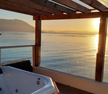 Ribeirao da Ilha House | Paraiso Ribeirão da Ilha Jacuzzi por do sol