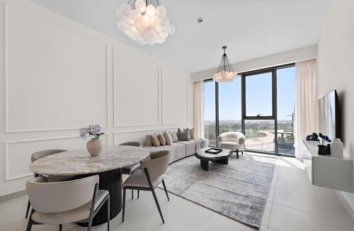 Al Safa Apartment | Parkside 2BR plus Maid Canal Front