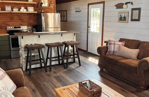 Benton Cabin | Paws and Unwind at Black Dog Cabins, 2-bedroom cabin 1/2 mile South of Rend Lake
