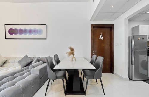 Dubai Sports City Apartment | Peaceful 1BR with Balcony | Elite Residence Dubai