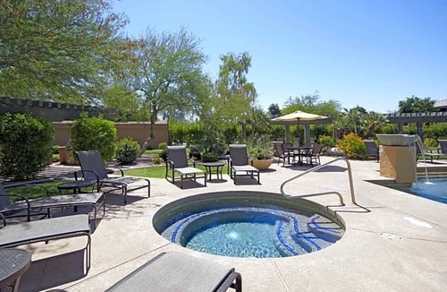 Foothills Condo | Peaceful 2 bedroom 2 bathroom ground floor condo steps from pool and hot tub!