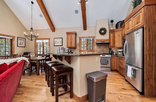 Tamarack Resort House | Peaceful Cabin with a hot tub and outdoor fireplace. Ski in ski out property.