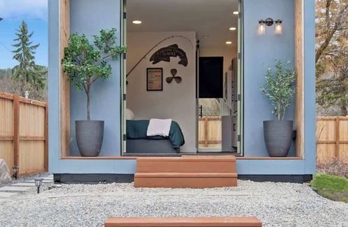 Lakeside Apartment | Peaceful Creekside Villa, Walk to Flathead Lake