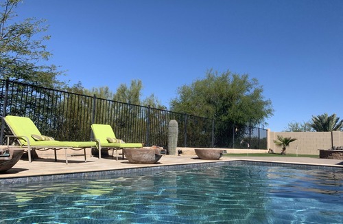Montecito in Estrella House | Peaceful Desert View Oasis with Heated Pool