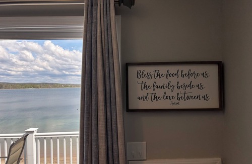 Onekama Condo | Peaceful lake front condo