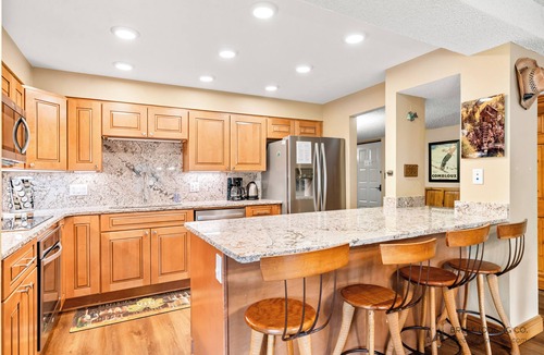 Peak 9 Condo | Peaceful Setting! Short Walk to Peak 9/Main St.