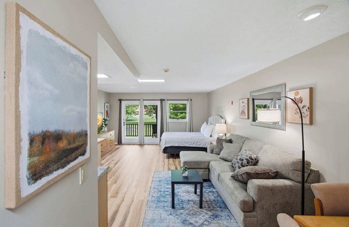 Baneberry Apartment | Peaceful Studio, Sleeps 2, Gym, Near Douglas Lake