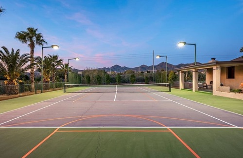 Central Scottsdale House | Peak View Paradise: Sports court & Lush grounds