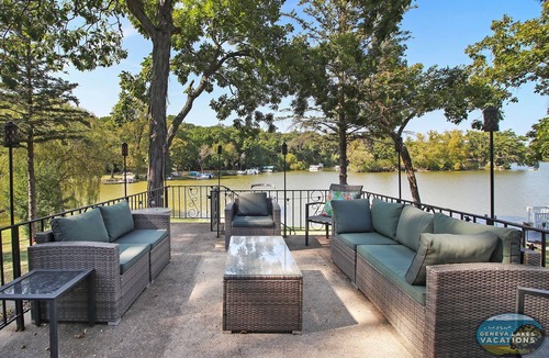 Whitewater House | Peninsula Paradise 230' Lakefront, 2 Piers, Fire Pit, Kayaks, Panoramic Views