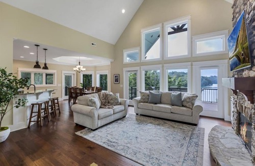 West Union House | Peninsula Rd - Sunset View Over Lake Keowee