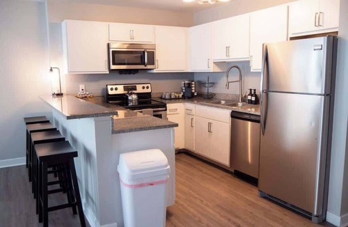 Wholesale District Apartment | Penthouse 2BR Downtown Indy w/Private Patio