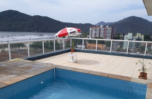Centro Apartment | Penthouse Duplex, private pool, sea views in Bertioga Centro