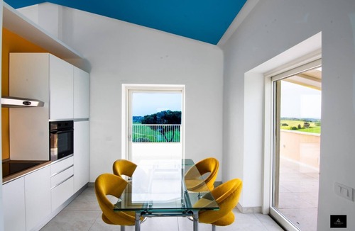 Zona XLIX Santa Maria di Galeria Apartment | PENTHOUSE WITH EXCEPTIONAL VIEWS OF THE ROMAN COUNTRYSIDE WITH LARGE CIRCULAR TERRACE