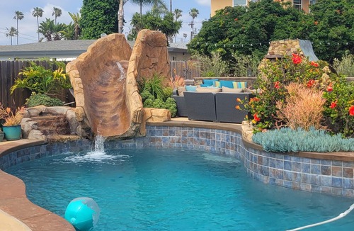 South Oceanside House | Perfect Escape Beach Bungalow w/private pool and hot tub. 5 min walk to beach.