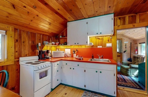 Joseph House | Perfect for a romantic getaway or small family trip, this inviting cabin offers comfort, charm, and an unbeatable location at Wallowa Lake