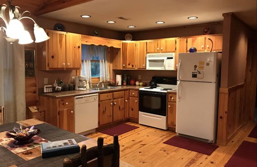 Unaka Cabin | Pet friendly 2br/2ba cabin with hot tub on Rushing Trout Stream!