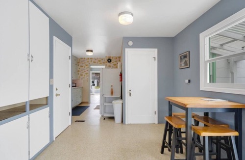 Rockaway Beach Cottage | Pet-friendly 3BR beach cottage with fenced yard, wood stove, and easy beach access.