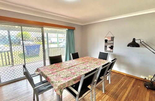 Evans Head House | Pet-friendly beach house with fenced yard, verandah, timber floors, carport, close to air beach