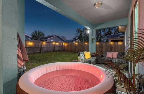 Ybor City House | Pet-Friendly Home with Hot Tub, Climbing Wall, and Gym by Mane Suites!