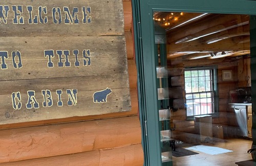 Stratton Cabin | Pet-friendly log cabin with hot tub near hiking, fishing, etc.