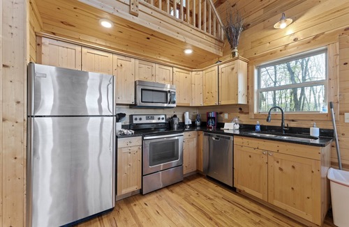 Jasper Cabin | Pet-Friendly Mnt. View Cabin Near River w/Fire Pit + Hot Tub Sleeps 10