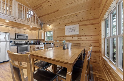 Jasper Cabin | Pet-Friendly Mnt. View Cabin Near River w/Fire Pit + Hot Tub Sleeps 10