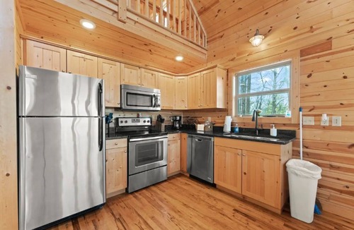 Jasper Cabin | Pet-Friendly Mnt. View Cabin Near River w/Fire Pit + Hot Tub Sleeps 10
