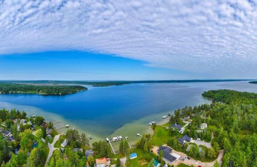 Indian River House | Pet Friendly Mullett Lake Cabin w/Dock!
