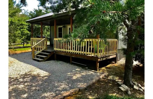 Westphalia Cabin | Pet friendly Teal Cabin Goose Pond Cabin Rentals