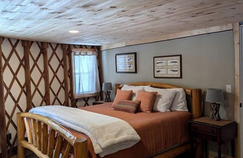 Boulder Junction Cabin | Pet Friendly Yurt with a Shared Sauna House in Northern Wisconsin, Ideal for a Weekend Escape in the Wilderness