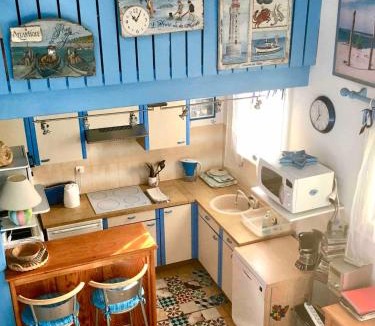 Pyla-sur-Mer House | Petite maison bleue Dune du Pyla 4 personnes 2 vélos