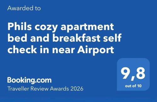 Leinfelden-Echterdingen Apartment | Phils Cozy apartment self check in near Airport free parking airportbus station