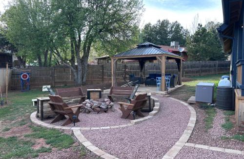 Pine House | Pine Cabin w/Fire Pit & Gazebo - Steps to Trails