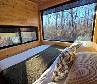 Quakertown House | Pine: Serene Tiny House Nestled in the Woods in Quakertown for a Romantic Glamping Getaway in Pennsylvania