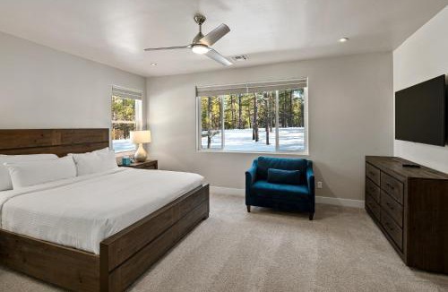 Flagstaff Villa | Pinnacle Pines Forest Views Modern Home with EV Charger Direct Trail Access