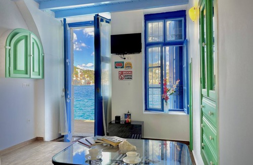 Symi Apartment | Pitini 2 - Seafront - Harbour view