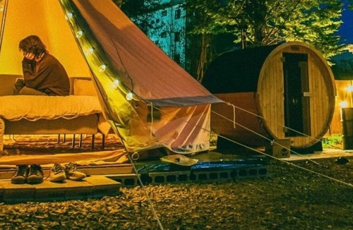Hokuto RV Rental | Plan with private barrel sauna flat rate for up t/North Dublin Yamanashi
