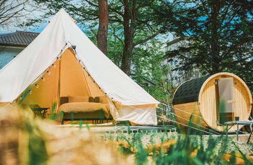 Hokuto RV Rental | Plan with private barrel sauna flat rate for up t/North Dublin Yamanashi