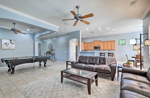 Rovey Farm Estates House | Play Pool, Grill Out! Group-Friendly Glendale Home