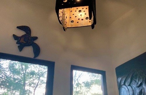 Avellanas Beach Apartment | Playa Avellanas Hand-Carved Casita Walk to Beach Private Jungle Stay