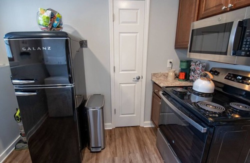 Oread Apartment | Playful, walkable, and comfortable, just steps from Mass Street.