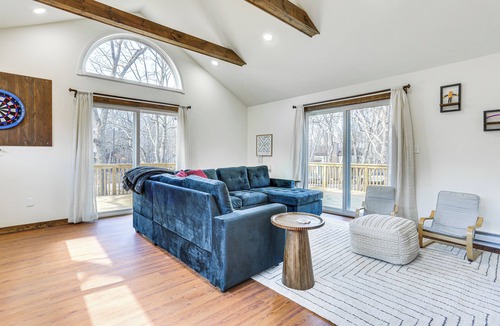 Bushkill House | Pocono Mountain Family Home w/Deck + Grill
