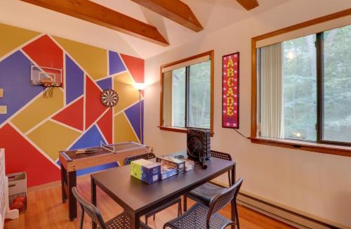 Tobyhanna House | Poconos Cabin: Serene Deck, Fire Pit & Game Room