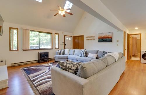Tobyhanna House | Poconos Cabin: Serene Deck, Fire Pit & Game Room