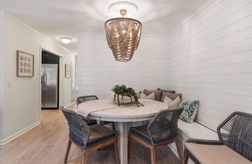 Demere Park House | Pool View! Dog-friendly | Easy Walk to Beach, Restaurants, Village, and Pier.
